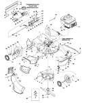Page B Diagram and Parts List for 1998 Yard Man Lawn Mower